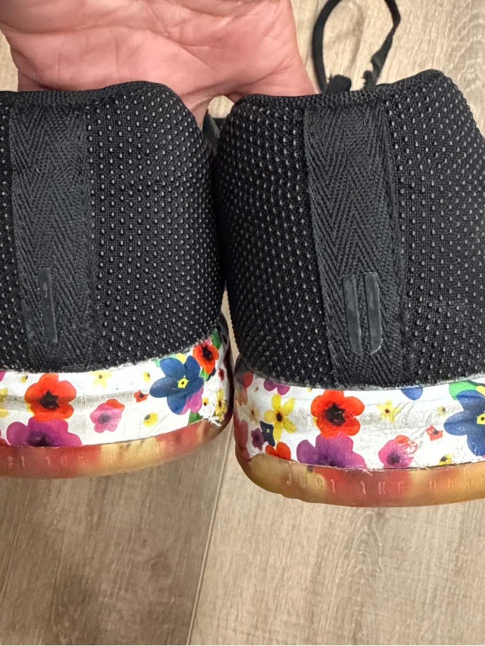 NOBULL Trainer Shoes Men 14 Women 15.5 Black Floral CrossFit TrainingGym Sneaker - Picture 12 of 16